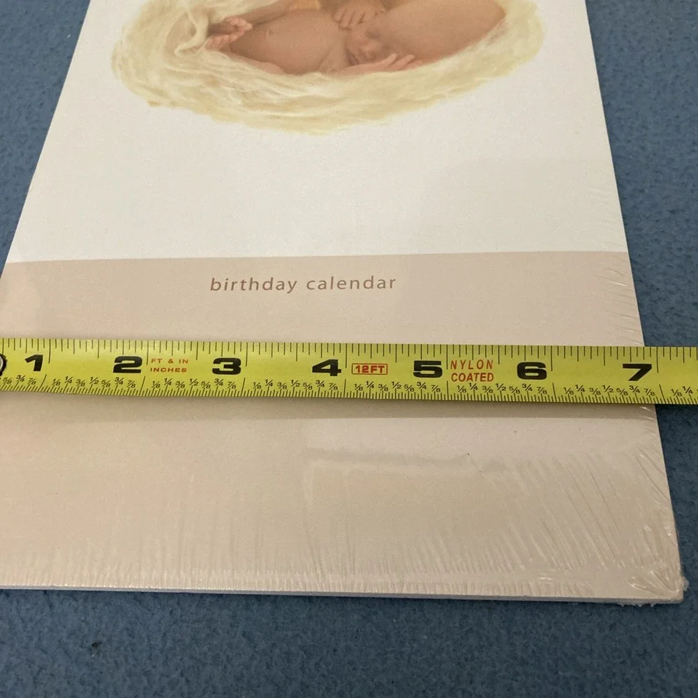 NIB Anne‎ Geddes Beginnings 2012 Spiral Bound Perpetual Birthday Calendar